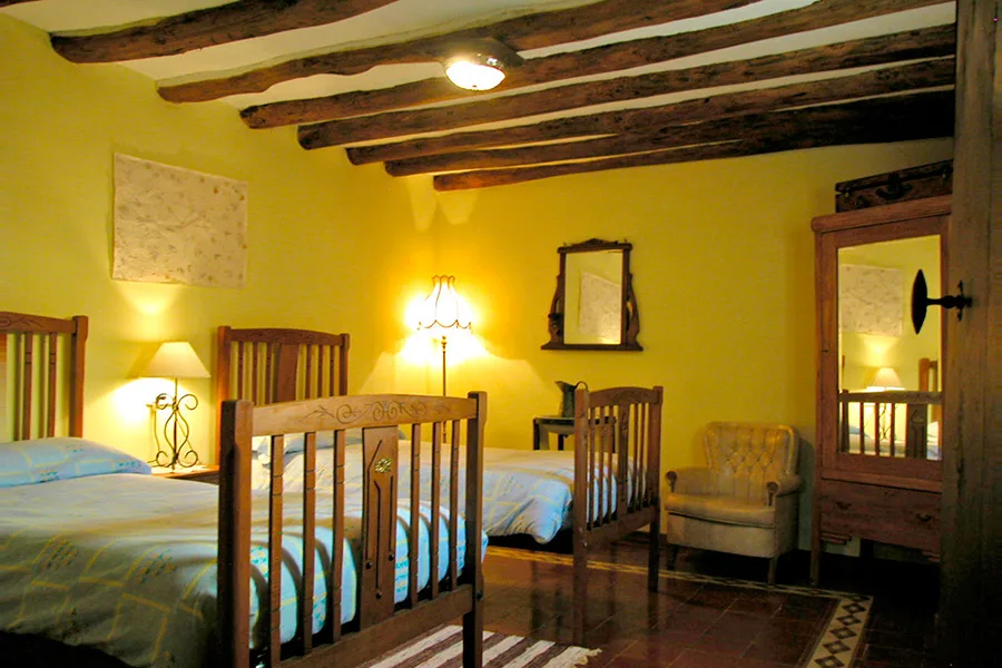 Habitación doble con dos camas Casa Rural Txandia Habitación doble con dos camas Casa Rural Txandia